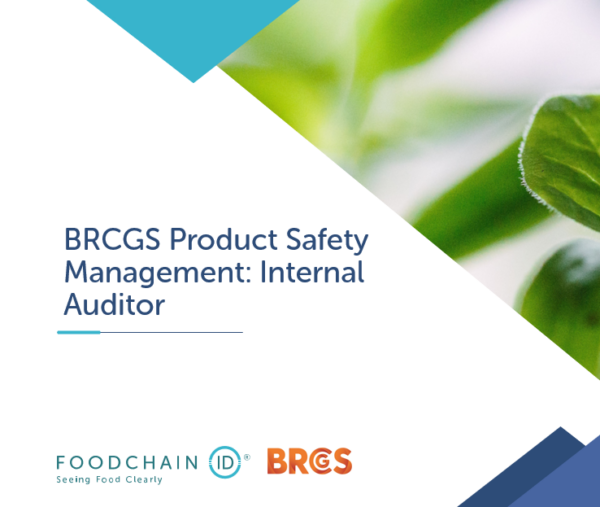 BRCGS Product Safety Management: Internal Auditor (June)