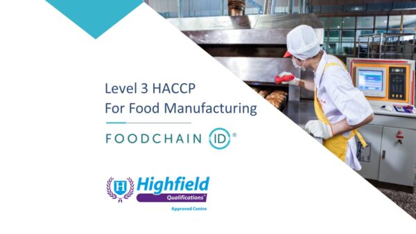 Level 3 HACCP For Food Manufacturing (June)
