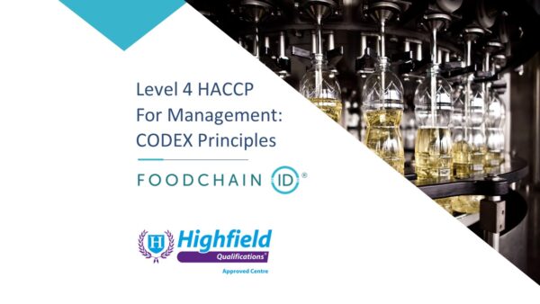 Level 4 HACCP For Management-CODEX Principles (July)