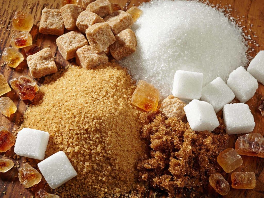 Assortment of sugars