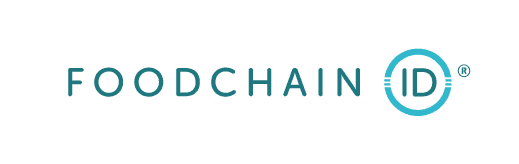 FoodChain ID logo on teal background.
