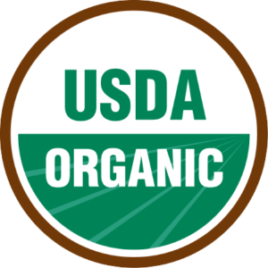 USDA Organic official certification seal.