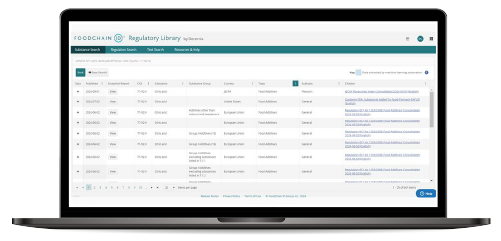 Regulatory Library global reference database